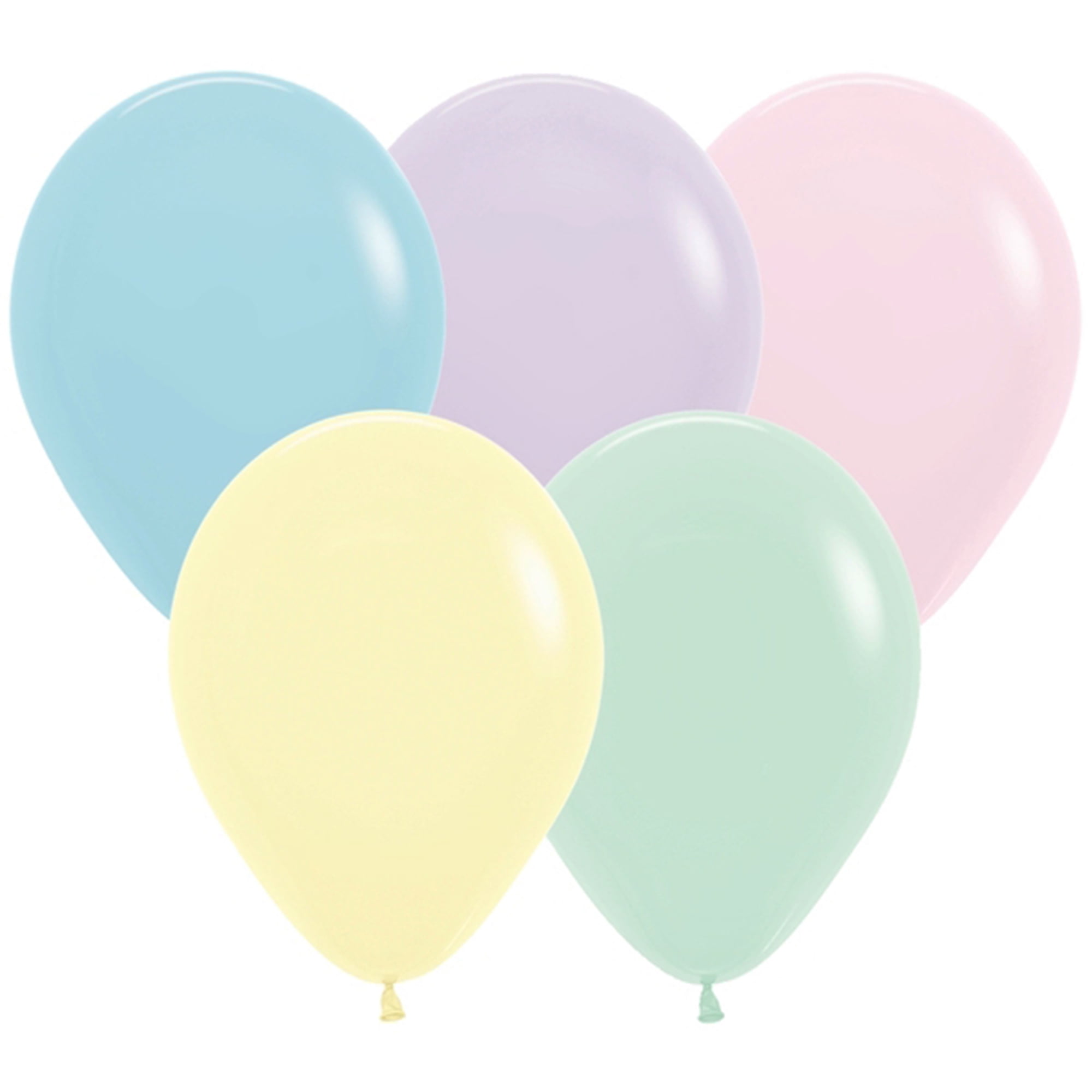 5" Pastel Colors Latex Balloons Assortment 100ct