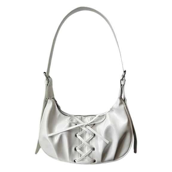 Elegant Bows Shoulder Bag Crossbody Purse with Adjustable Strap Lightweight Underarm Purses Spacious Women's Handbag