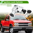 thumbnail image 2 of Conjunto de Cilindro de Cerradura de Encendido Unique Bargains para Chevrolet Silverado 1500 3500 No.88965342, 2 of 7
