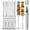 Silver,14" ,12pcs, variant on RedSwing 20pcs Metal Kabob Skewers – 14" Flat Stainless Steel Reusable Skewers for Grilling Meat, Chicken, and Vegetables