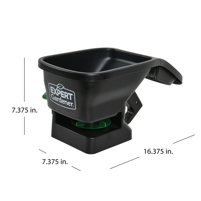 Expert Gardener Handheld Broadcast Spreader 6 lb Capacity for Seed