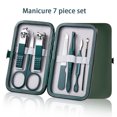 thumbnail image 1 of Juego de 7/10/12/18 piezas, Kit profesional de cuidado de uñas, juego de manicura y pedicura de acero inoxidable, cortaúñas con Estuche De Viaje, 1 of 5