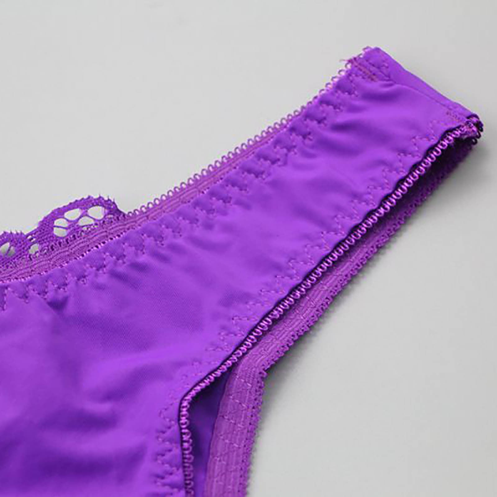 HUPOM No Show Panties Girls Panties Briefs Leisure Belt Comfort Waist Purple  