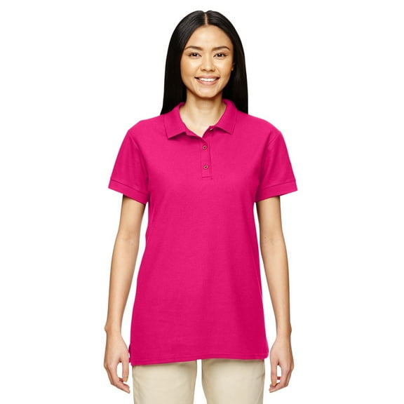 The Gildan Ladies Premium Cotton 65 oz Double PiquÃƒÂ© Polo Shirt - HELICONIA - L