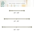 thumbnail image 5 of CHICOLOGY CURTAIN ROD CLARE ANTIQUE BRASS 3/4-INCH 48 to 86 inches, 5 of 7