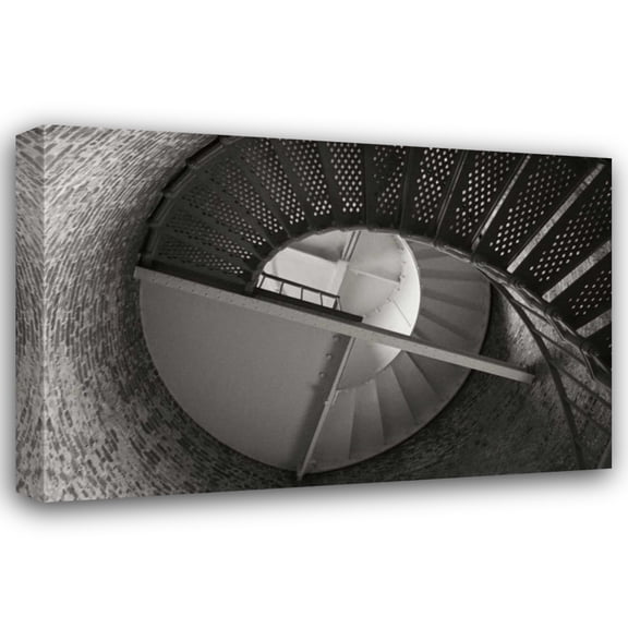 Vitaly Geyman 40x28 Gallery Wrapped Canvas Wall Art Titled - Lighthouse Stairs I