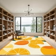 thumbnail image 2 of ODIKA 4'x6' Machine Washable Non-Slip Area Rug, Graphic Orange High Traffic Rug, Orange, 1052063, 2 of 7