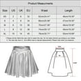 thumbnail image 2 of Fsqjgq Skirts for Women Casual Pencil Skirt Ruched Wrap Pleated Skirt Fashion High Waist Pleated Solid Short Skirt Loose Metallic Skater Skirt Sparkly Shiny Flared Pleated A Line Mini Skirt Skorts, 2 of 5