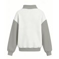 thumbnail image 3 of Grblisyd Sweatshirts for Girls Lightweight Fall Tops Raglan Long Sleeve Fashion Color Block Pullover Clothing, 3 of 3
