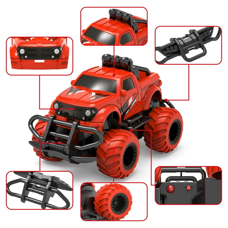 Boys Toys Age 3 6 Remote Control Car for Kid Age 3 5 2.4 G RC Truck for 3 4 5 6 Years Old Boys Girls Car Toys for 3 6 Years Old Birthday Gifts for 3