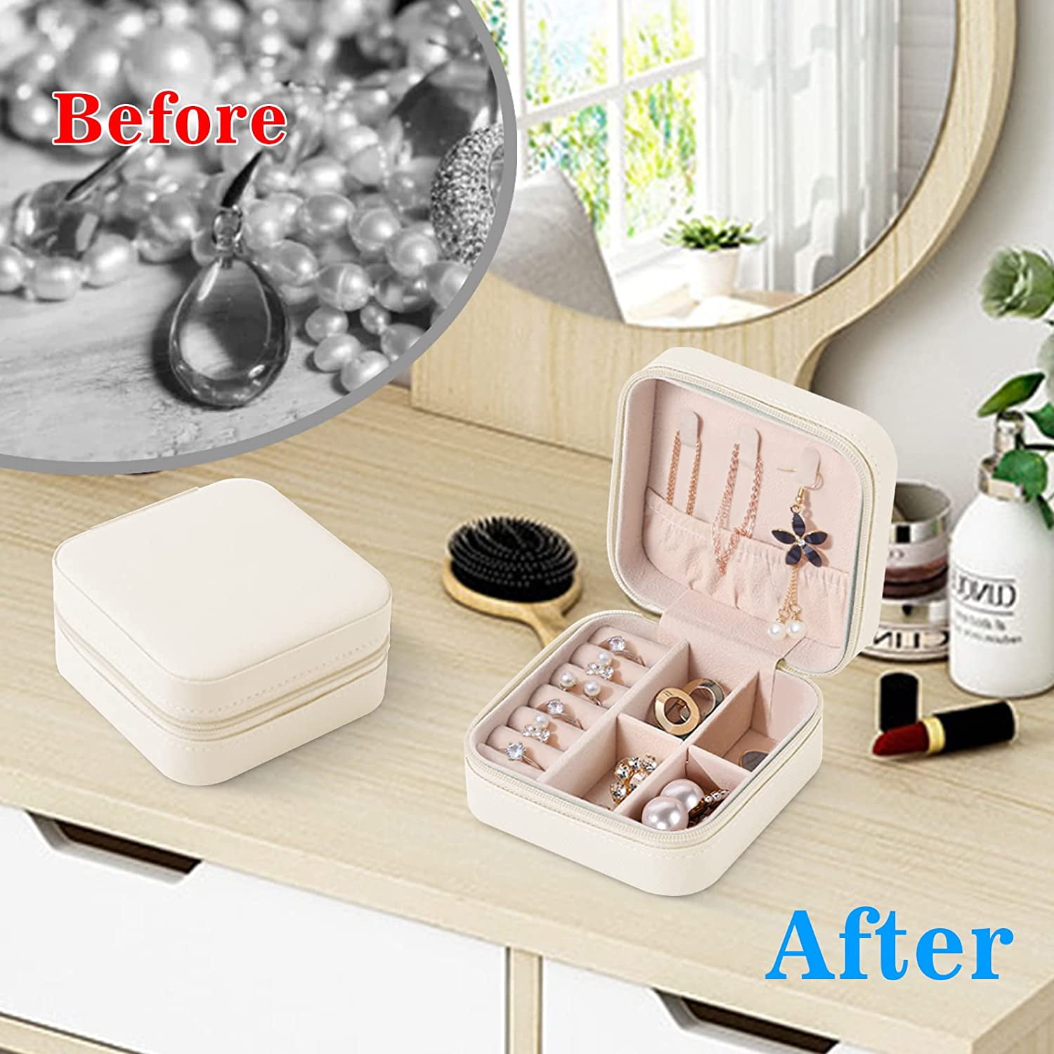 Travel jewelry organizer best sale walmart