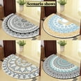thumbnail image 2 of Guest Ruyunlai Half Circle Rug Front Personalised Doormats Entrance Door Welcome Indoor Mats Round Outdoor Outside Inside Rug For Back Door colored flowers 40x60cm, 2 of 7