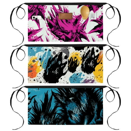

Print Three-Pocket Printed Cleaning Half and Server Apron with Pockets