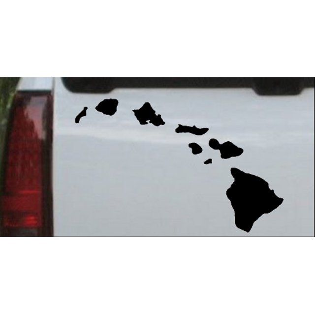 Hawaiian Island Chain Car or Truck Window Decal Sticker