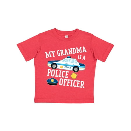 

Inktastic My Grandma is a Police Officer Gift Toddler Boy or Toddler Girl T-Shirt