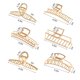 thumbnail image 4 of Paquete de 6 pinzas grandes de metal para el cabello: pinzas para el cabello doradas antideslizantes grandes de 4 pulgadas, pinzas perfectas para el cabello para mujeres y más delgadas, peinados gruesos, cabello de sujeción fuerte, accesorios de moda para el cabello Ormromra CZMR-XM31, 4 of 7