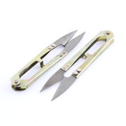 Unique Bargains 4.1 Metal Fishing Tackle Line Cord Cutting Sewing Scissors 2 Pcs