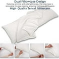 thumbnail image 4 of Talatex 3-Zone Adjustable Body Pillow, Natural Latex Ergonomic Support for Full Body, Includes Removable Ultra-Cooling Pillowcase, 20x54 Inches, 4 of 8