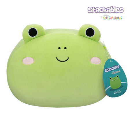 Squishmallows Wendy the Stackable Green Frog 12 Stuffed Plush