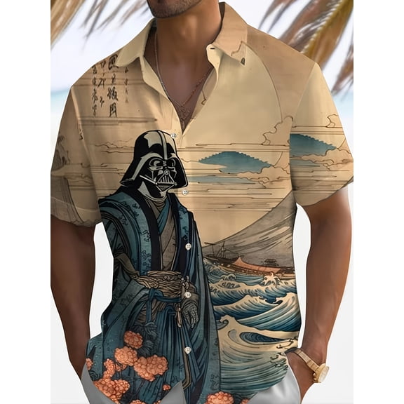 Men's Hawaiian Shirt Short Sleeve Casual Printed Button Down Tropical Shirt Summer Holiday Beach Hawaii Shirts