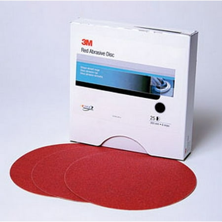 Red Abrasive - 3M 1105 Red Abrasive Stikit Disc, 6 in, P800, 100 discs per roll