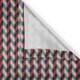 thumbnail image 6 of Ambesonne Retro Valance & Curtain, Country Style Checkered, 55"x45", Dark Coral Teal Beige, 6 of 7