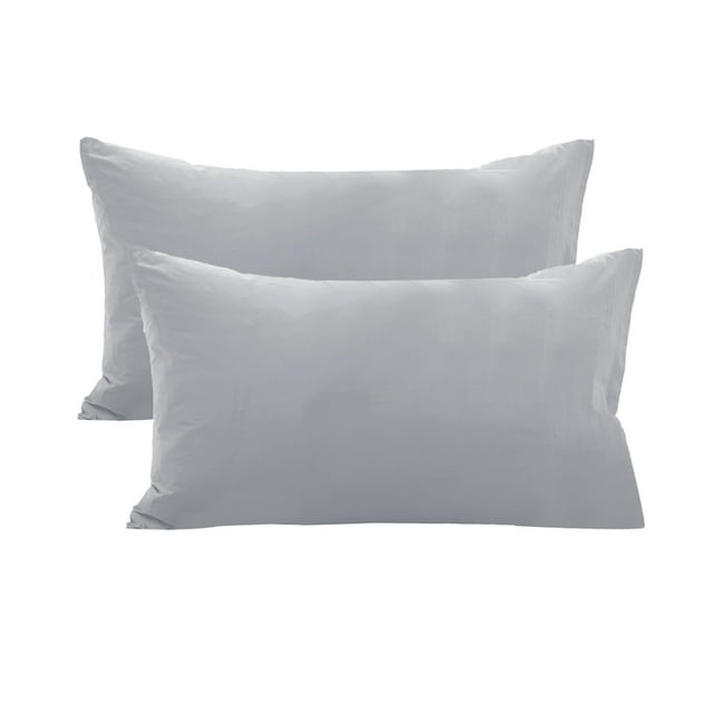 Aodebiao Ensemble de Taies d'Oreiller en Microfibre Brossée, Lot de 2, Format Standard, Évacuation de l'Humidité, Résistant aux Plis, Housse d'Oreiller Antidérapante, Literie Douce pour la Maison, l'Hôtel et le Voyage