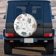 thumbnail image 3 of Kdxio Dino on a Skateboard Surf for Tire Cover Wheel Protectors Tyre Covers Weatherproof Wheel Covers Universal Fit for Trailer Rv SUV Truck Camper Travel Trailers 16 inch, 3 of 8