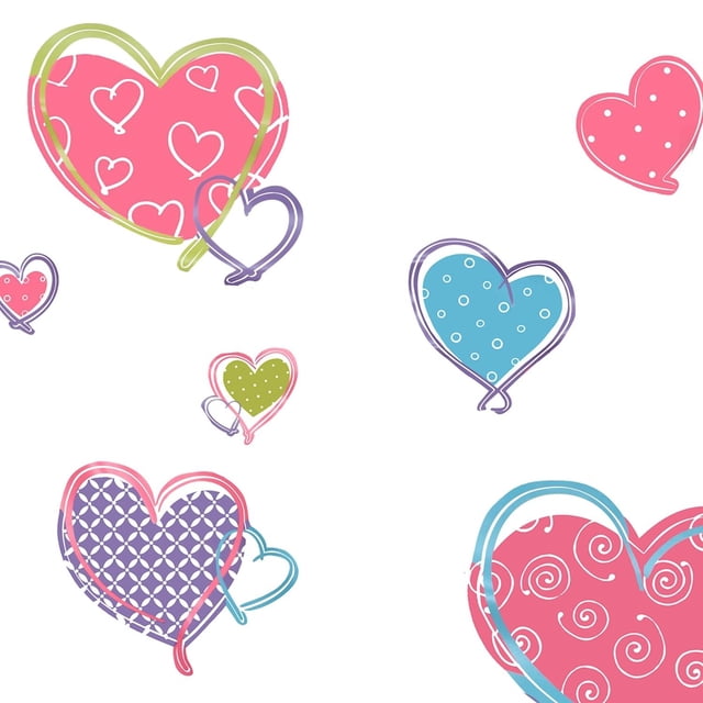 Calcomanías Decorativas Room Mates Corazones 175 Cm