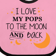 thumbnail image 4 of Inktastic I Love My Pops to the Moon and Back Boys or Girls Baby Bib, 4 of 4