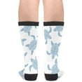 thumbnail image 2 of Chaussettes Décontractées en Coton pour Hommes - Blue Turtle Doodles Socks, 2 of 5