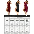 thumbnail image 6 of Avidlove Women's Short Sleeve Nightgown Long Nightshirts Pleated Sleep Dress Plaid Sleepwear with Pockets, 6 of 6