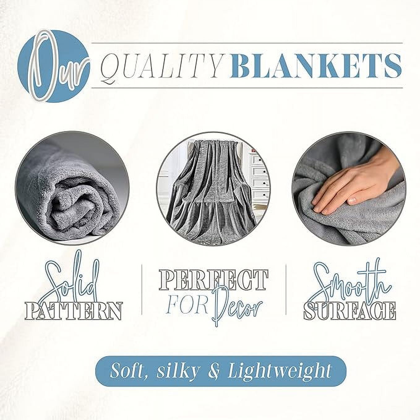 Elegant Comfort Luxury Velvety Feel Blanket, All-Season Lightweight Blanket, Ultra Plush, Soft, Flannel Fleece for Couch, Sofa, Bed, Travel, Solid Design,Twin/Twin XL, Black