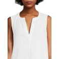 thumbnail image 4 of Time and Tru Women's Sleeveless Double Cloth Dress, 4 of 5