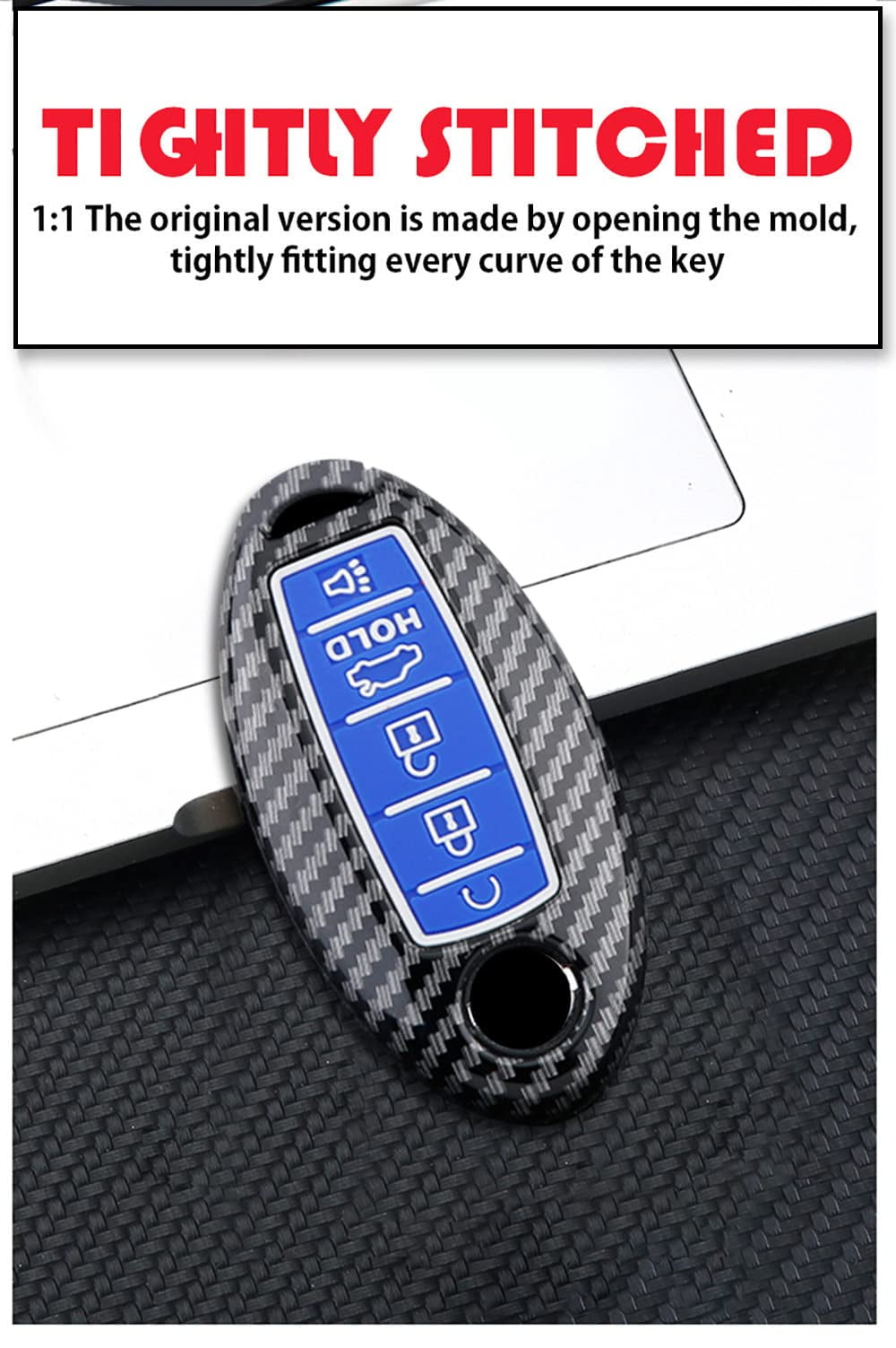 5 Buttons Key Holder Fit for Nissan Smart Remote Key Fob Cover Case Fit for Infiniti ompatible with Nissan Altima Maxima Murano Pathfinder Rogue Armada /Fit for Infiniti EX35, FX35, FX37, FX50, G25,