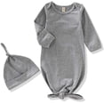thumbnail image 1 of Ensemble de Robe Nouée en Modal Doux pour Bébé Garçon & Fille, 1 of 7