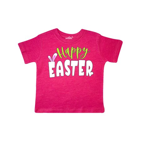 

Inktastic Happy Easter with Bunny Ears Gift Toddler Boy or Toddler Girl T-Shirt