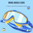thumbnail image 4 of Kids Big Frame Swimming Goggles With Earplugs Children's Anti-fog Swimming Glasses Boys Girls Pool Beach Eyewear Swim Goggles, 4 of 5