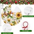 thumbnail image 5 of Sunflower Christmas Tree Skirt 36 Inches, Summer Botanical Vintage Spring Floral Butterfly Xmas Trees Skirt Mat Cover Decorations for Holiday Party Indoor Outdoor, 5 of 9