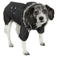thumbnail image 3 of Pet Life ® 'Ruff-Choppered' Denim Fashioned Wool Dog Coat Jacket, 3 of 7