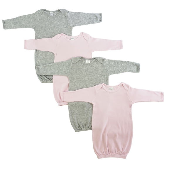 Bambini Girls Newborn Baby 4 Piece Gown Set