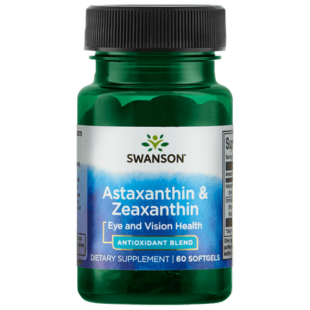 Swanson Astaxanthin & Zeaxanthin Softgels, 8 mg, 60 (Best Source Of Astaxanthin)