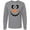 Athletic Heather, variant on Inktastic Cute Smiling Snowman Face with Carrot Nose Long Sleeve T-Shirt