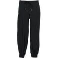 thumbnail image 2 of bar III Womens Contrast-Trim Casual Jogger Pants, Black, Small, 2 of 3