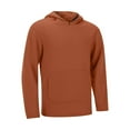 thumbnail image 4 of Balaclava Hoodie Relaxed Fit Wind Resistant Athletic Long Sleeve Sweatshirt Solid Color Hoodies Men, 4 of 9