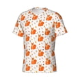 thumbnail image 3 of Yiaed Cartoon Squirrel Print Mens Short Sleeve Tight Fit T-Shirt, Crewneck Casual Tee-Small, 3 of 5