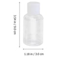 thumbnail image 2 of FESTFENDS 20Ud Transparentes Exprimibles Con Tapa De Concha Para Uso En Viaje Y Hogar, 2 of 8