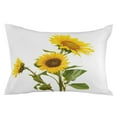 thumbnail image 7 of Spring Blooming Sunflowers White Outdoor Pillow Covers Set of 2,Decorative Waterproof Throw Pillow Case,Farm Green Leaves Floral Cotton Linen Soft Cozy Cushion Pillowcases, 7 of 7
