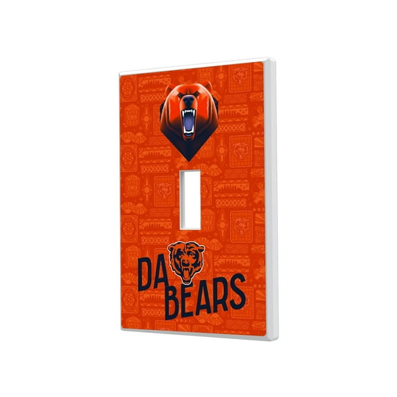 Chicago Bears 2024 Illustrated Limited Edition Single Toggle Light Switch Plate