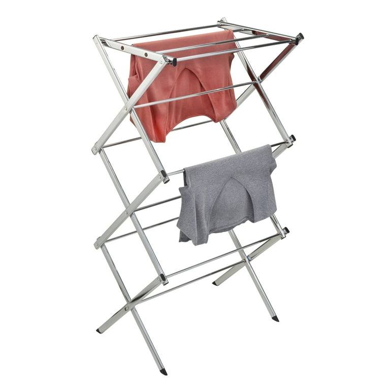 Honey Can Do Slim-Profile Clothes Drying Rack, Chrome - Walmart.com